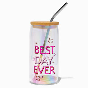 &quot;Best Day Ever&quot; Mason Jar Tumbler,