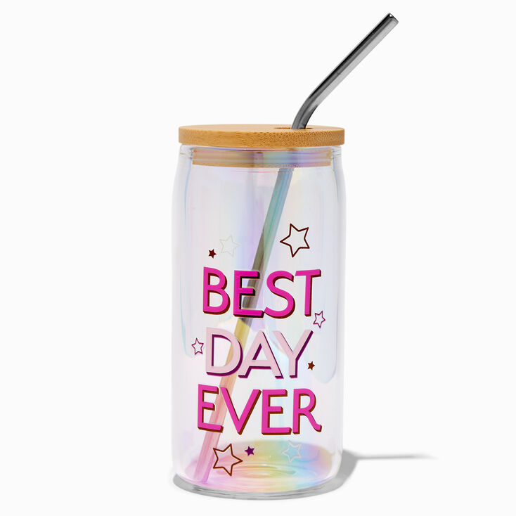 &quot;Best Day Ever&quot; Mason Jar Tumbler,