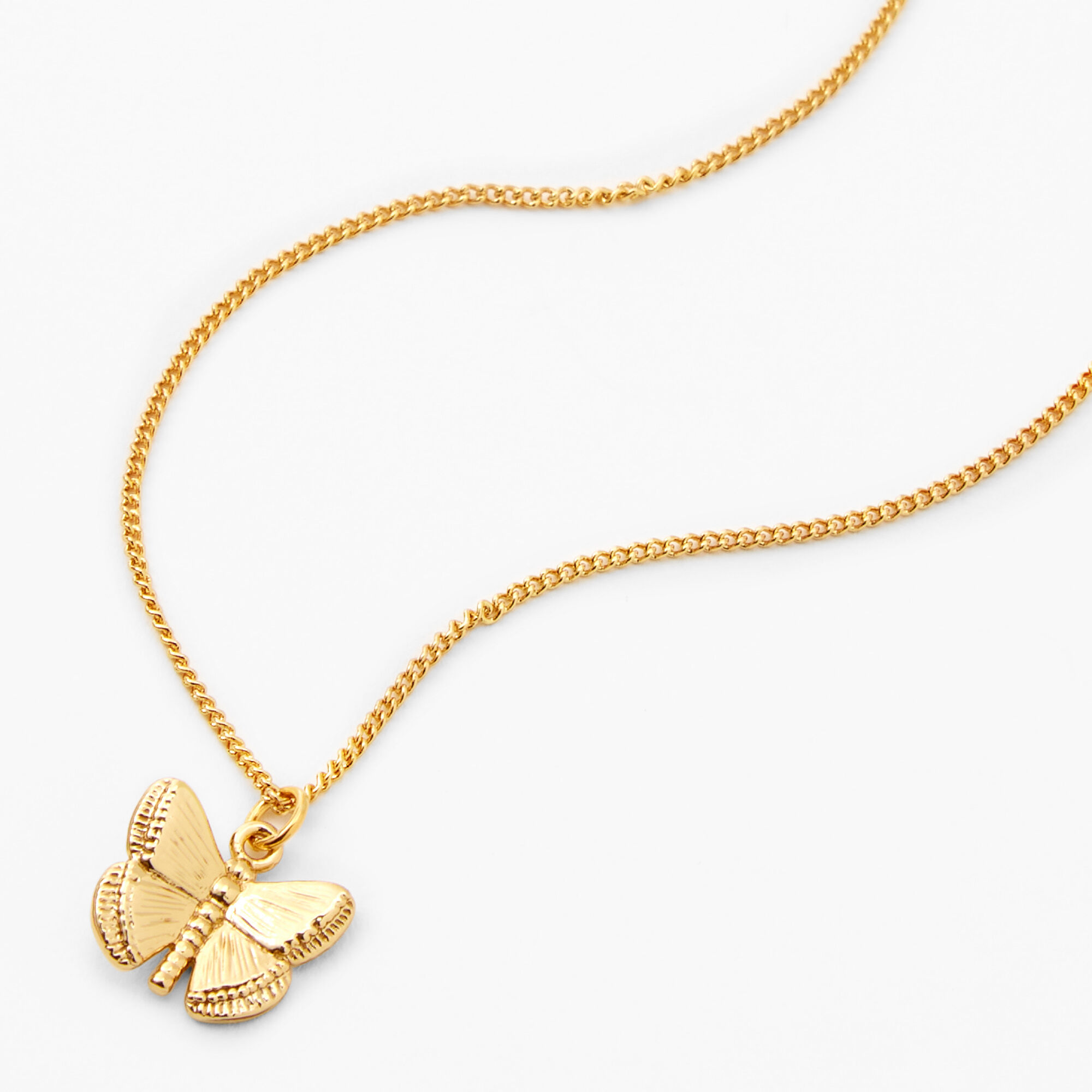 Butterfly pendant necklace gold online
