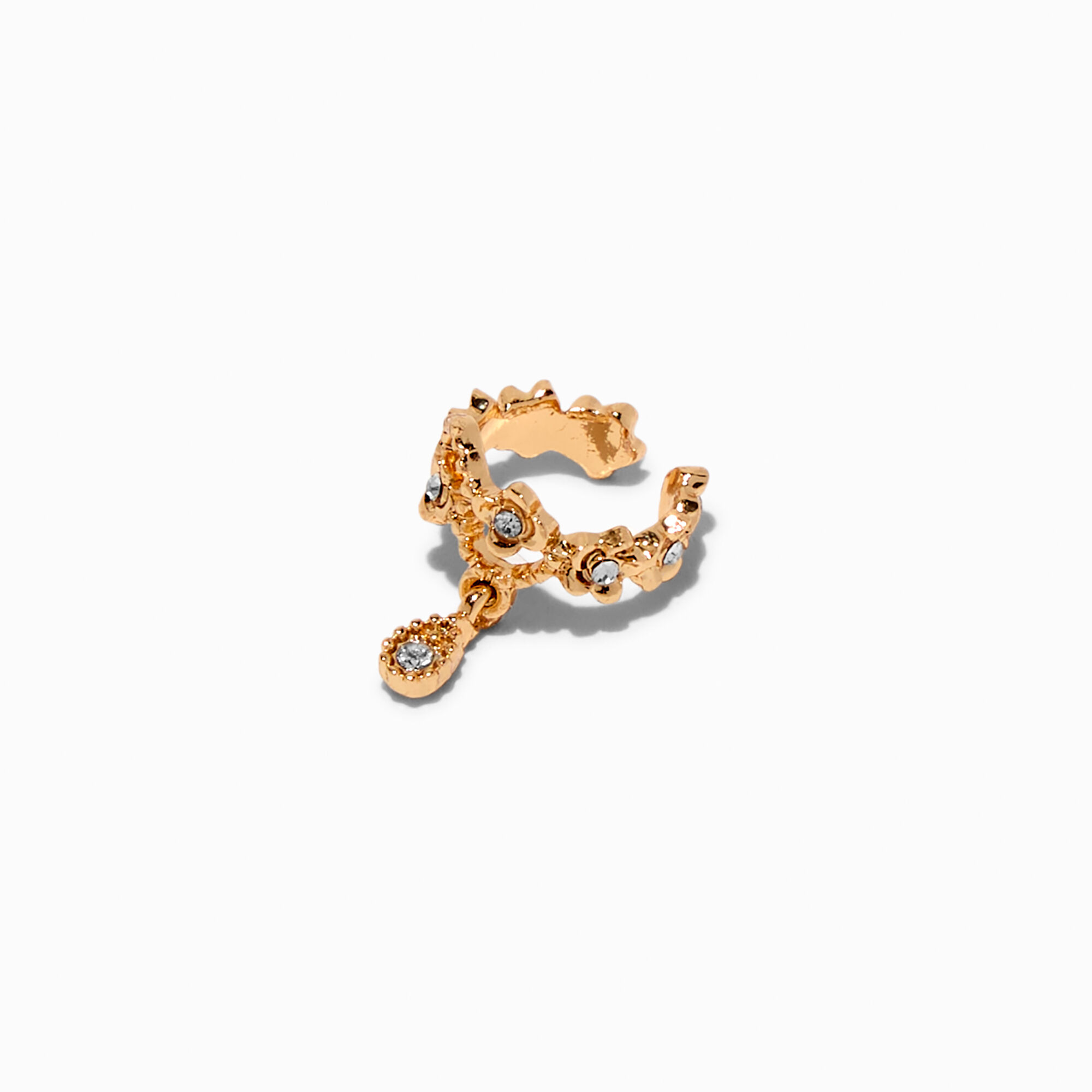 Claire's Manchette d'oreille avec strass couleur dorée