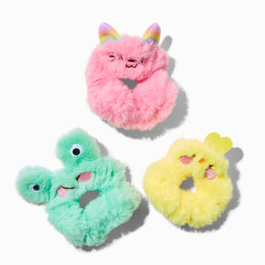 Claire&#39;s Club Fuzzy Animal Scrunchies - 3 Pack,