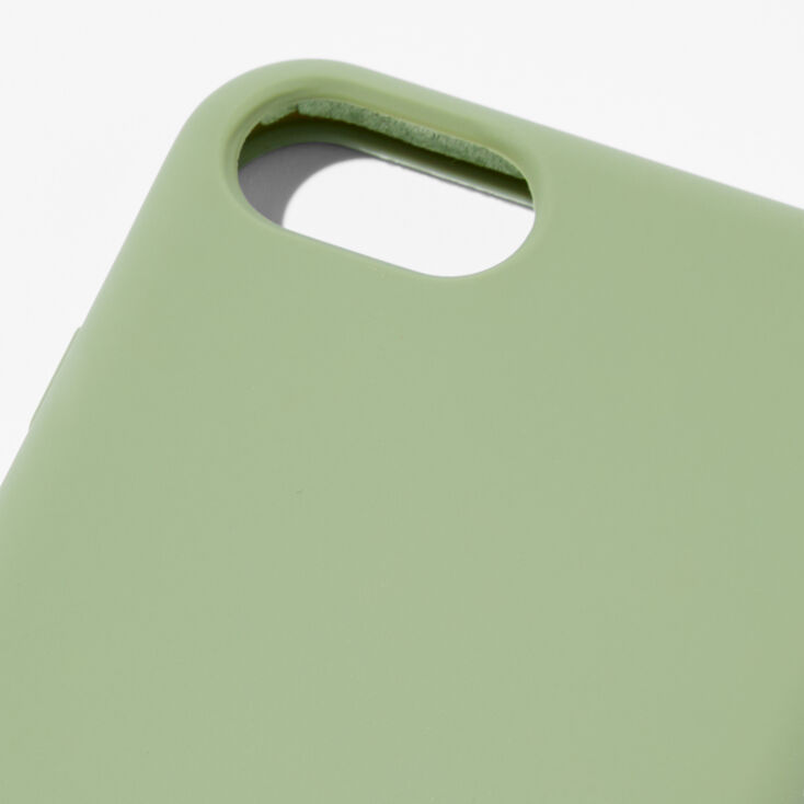 Solid Sage Green Silicone Phone Case - Fits iPhone&reg; 6/7/8 SE,
