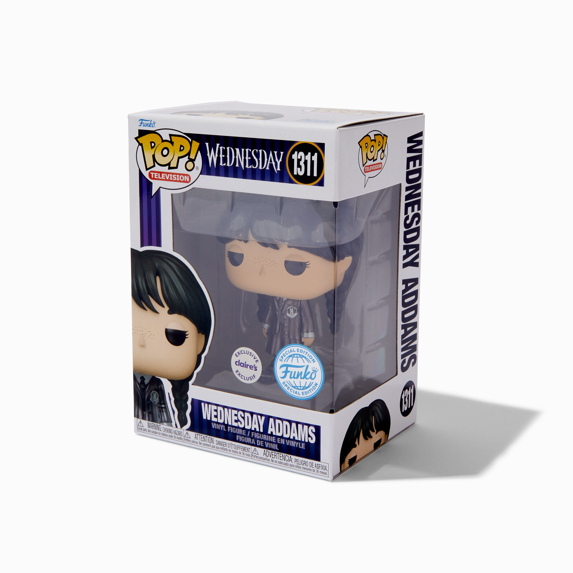 Funko Pop!® Wednesday™ Claire's Exclusive Wednesday Addams Vinyl Figure