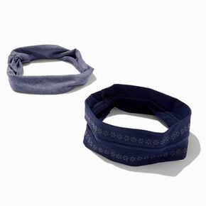 Gray &amp; Blue Athletic Headwraps - 2 Pack,