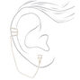Silver Triangle Ear Connector Earrings,