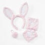 Pink Easter Bunny Headband, Wristbands, &amp; Hair Tie Dress Up Set - 3 Pack,