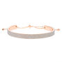 Silver Glitter Cuff Bracelet,