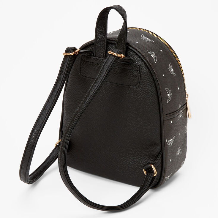 Love Angel Wings Black Small Backpack,