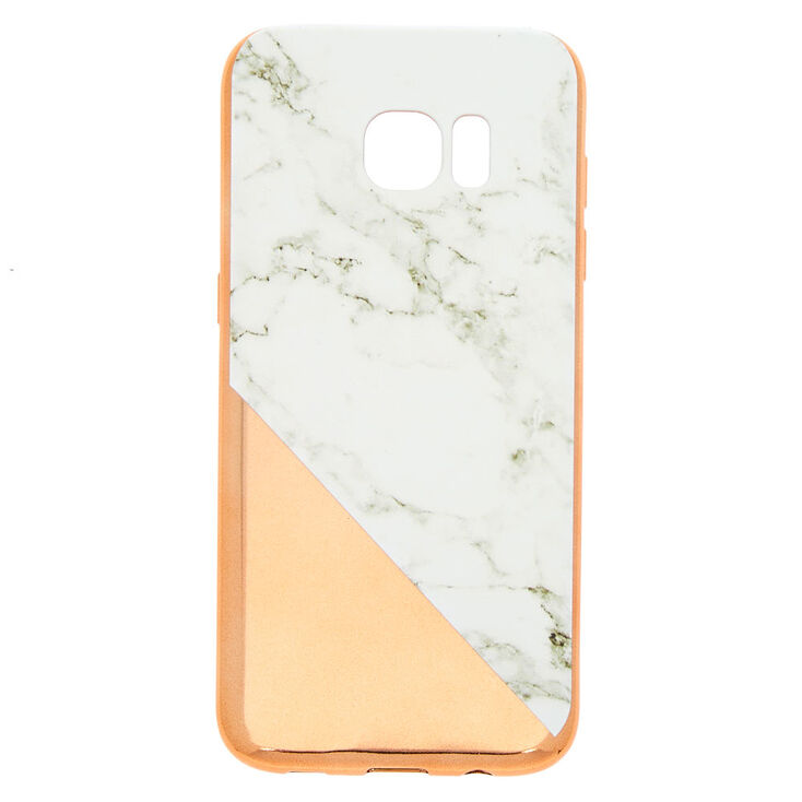 Rose Gold Marble Phone Case Fits Samsung Galaxy S7 Edge Claire S