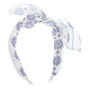 Prairie Floral Knotted Bow Headband - White,
