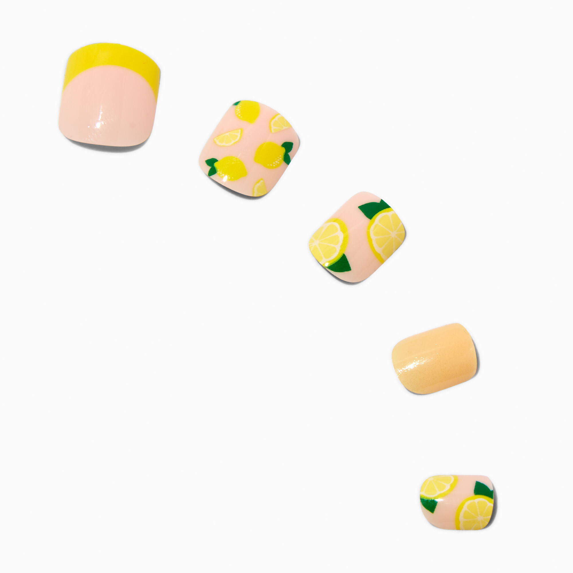 Lemon Square Press On Vegan Faux Nail Set - 24 Pack,
