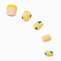 Lemon Square Press On Vegan Faux Nail Set - 24 Pack,