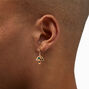 Gold Star Mushroom 0.5&quot; Drop Earrings,