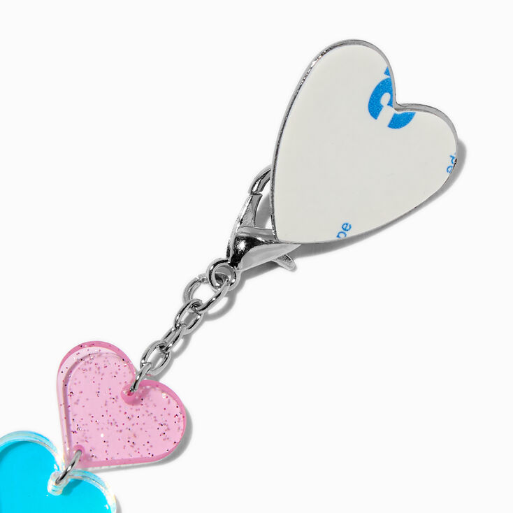 Pastel Hearts Sticker Tumbler Charm,