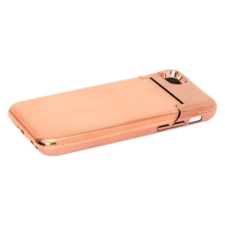 Rose Gold Mirror Protective Phone Case - Fits iPhone 6/7/8/SE,