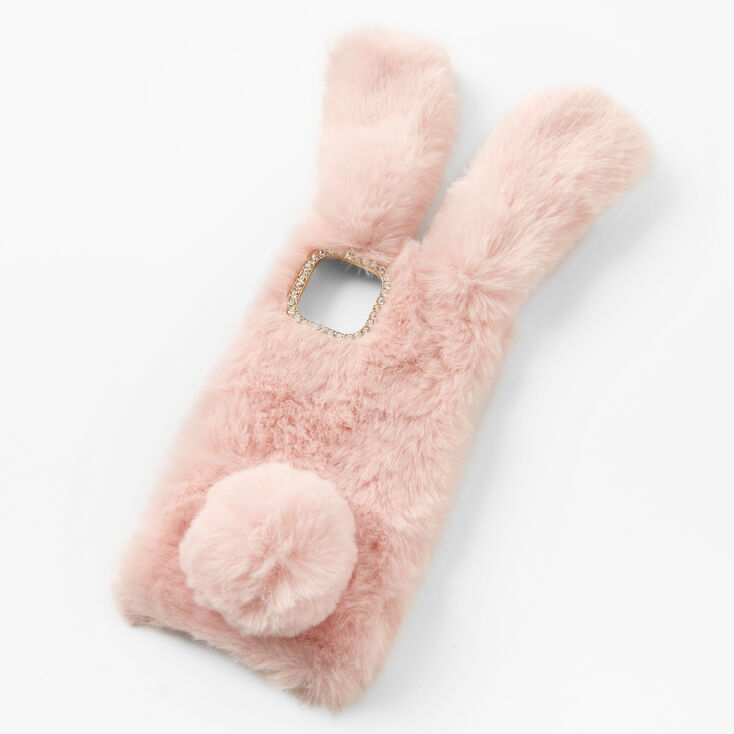 Furry Pink Bunny Phone Case - Fits iPhone 12 Pro Max,