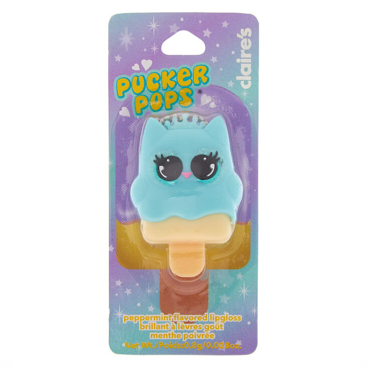 Pucker Pops Luna the Owl Lip Gloss - Peppermint,