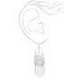 Silver 2.5&quot; Boho Western Fringe Drop Earrings,