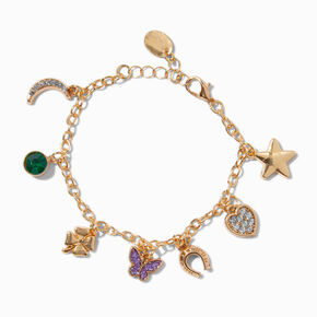 Gold-tone Lucky Charm Bracelet,
