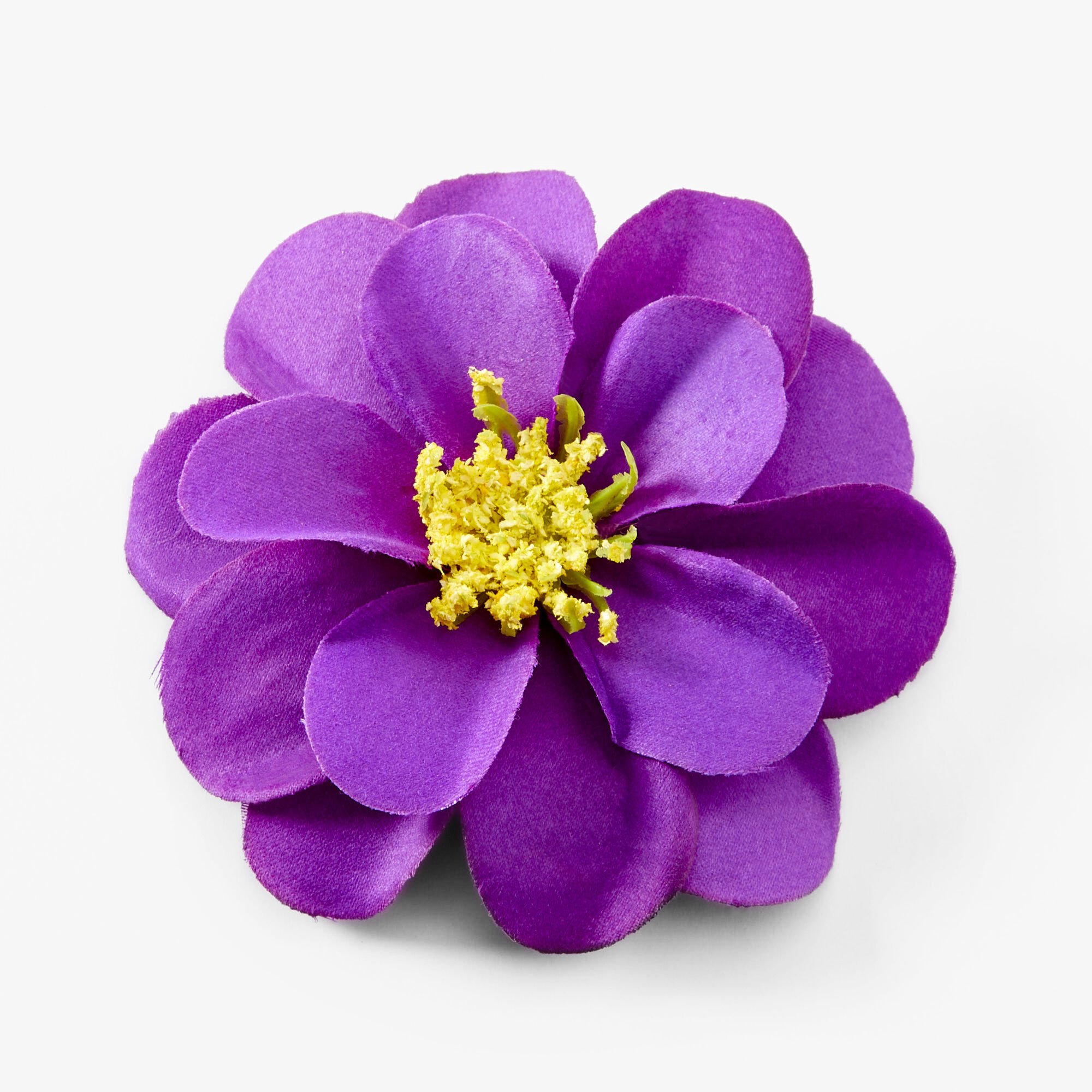 View Claires Bright Flower Hair Clip Purple information