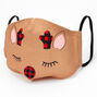 Cotton Christmas Reindeer Face Masks - Child Medium/Large,