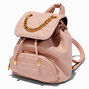 Petit sac &agrave; dos matelass&eacute; rose mauve,
