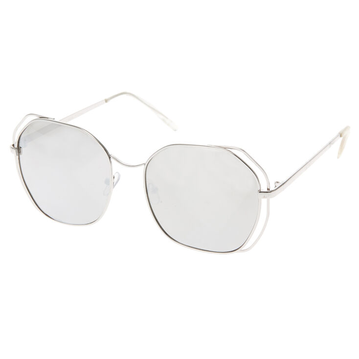 Round Mirrored Rose Gold Sunglasses Claire S Round Mirrored Rose Gold Sunglasses