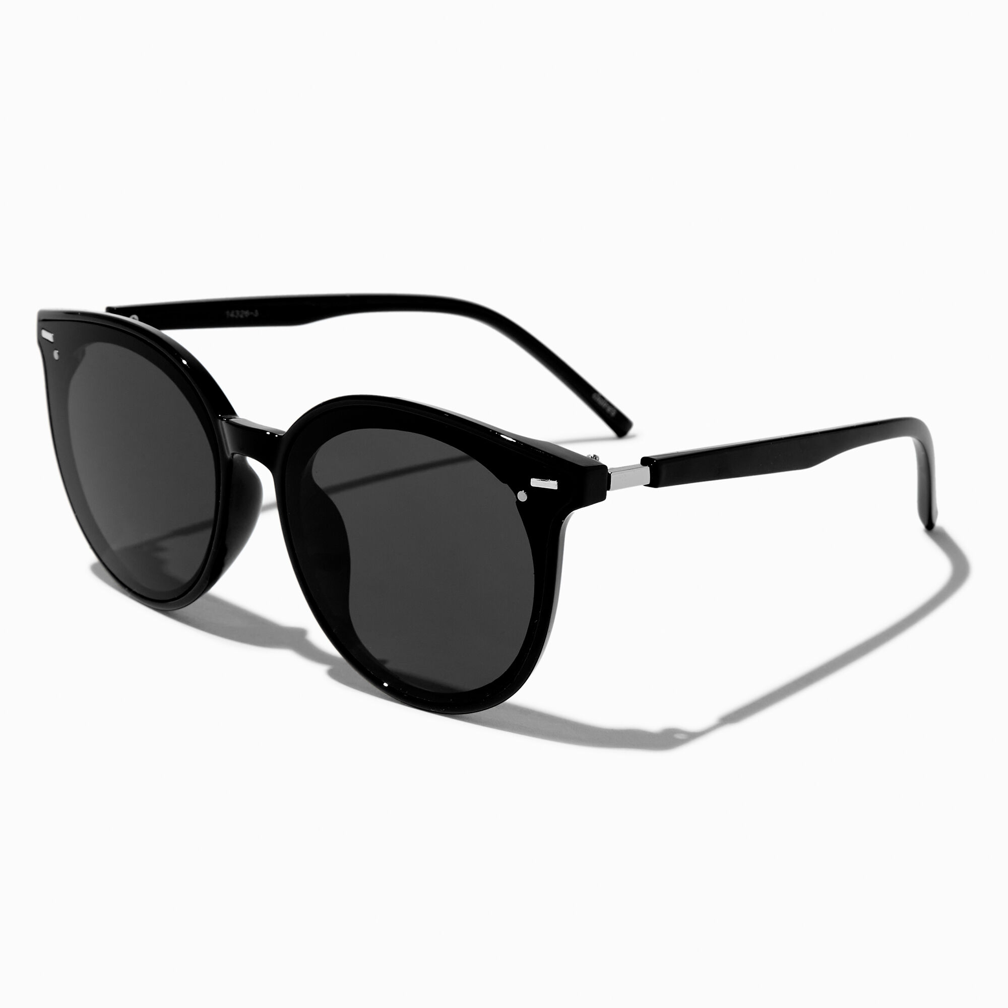 View Claires Round Retro Sunglasses Black information