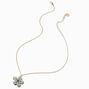 Uptown Flower Gem Locket Pendant Necklace,