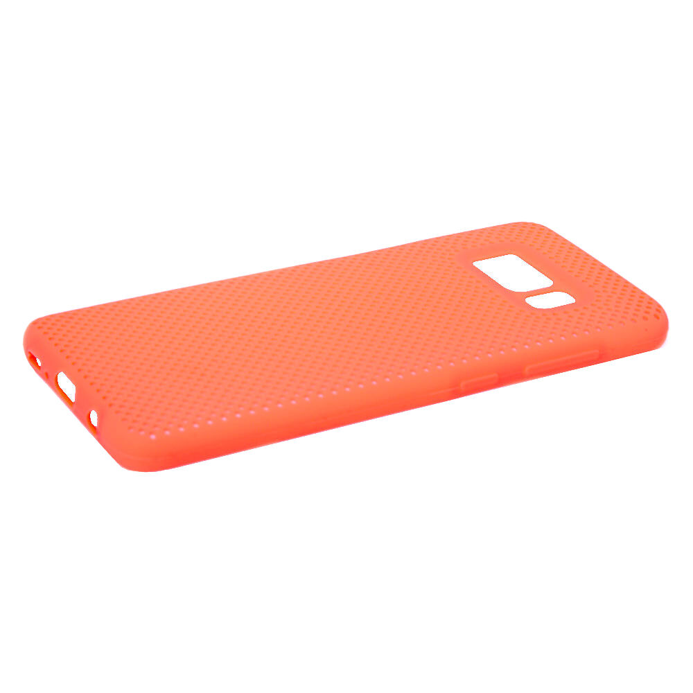 Neon Coral Perforated Phone Case - Fits Samsung Galaxy S8,