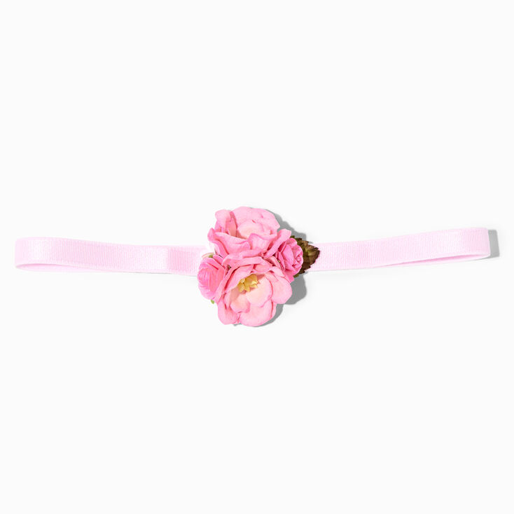 Claire&#39;s Club Dainty Flower Pink Headwrap,