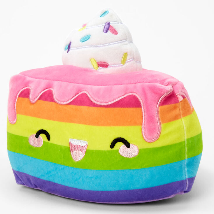 Squishmallows&trade; 8&quot; Claire&#39;s Exclusive Rainbow Cake Plush Toy,