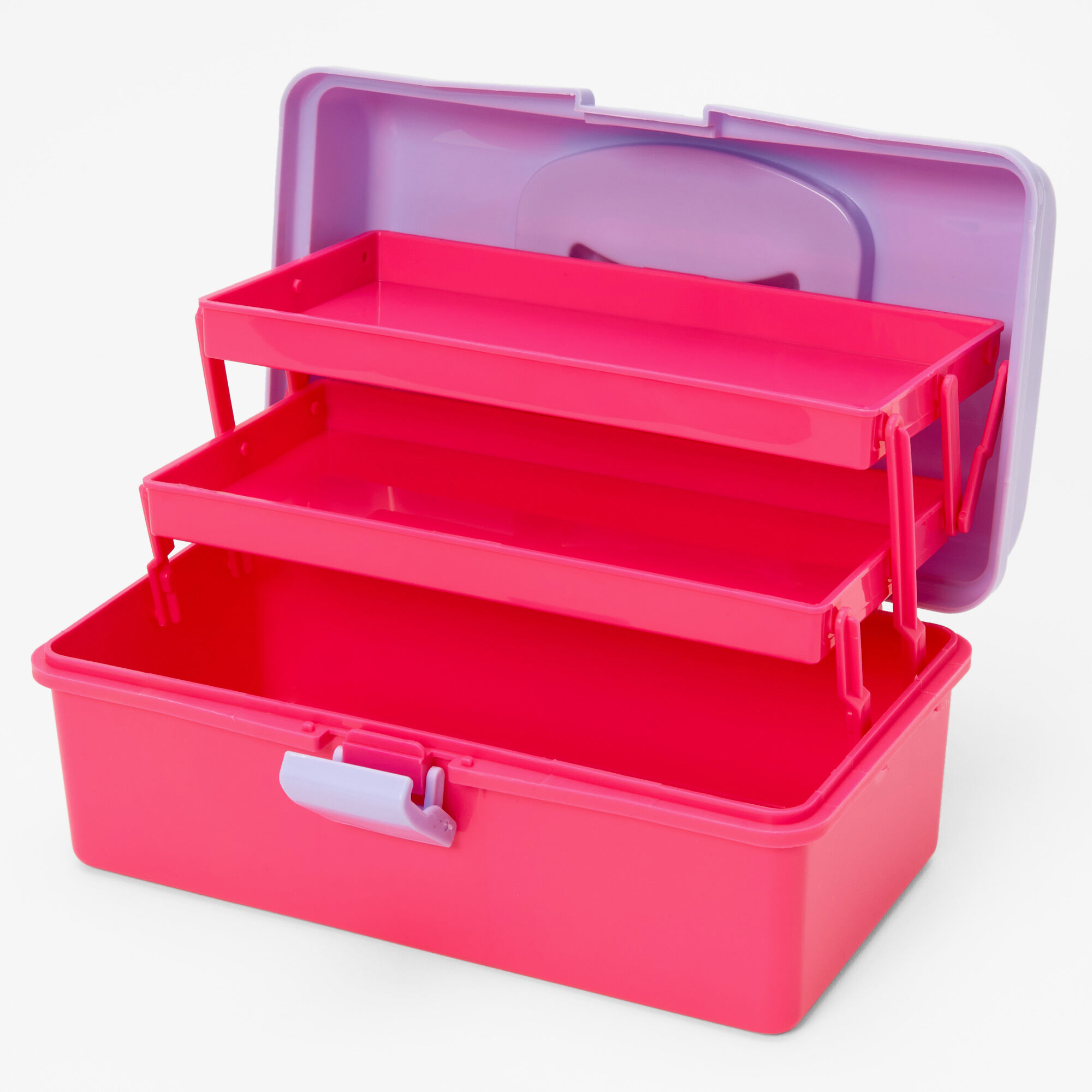Pink & Purple Colorblock Makeup Holder Case,