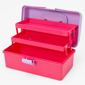 Pink &amp; Purple Colorblock Makeup Holder Case,
