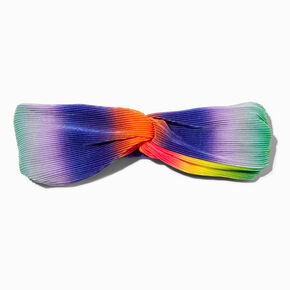 Pleated Rainbow Twisted Headwrap,