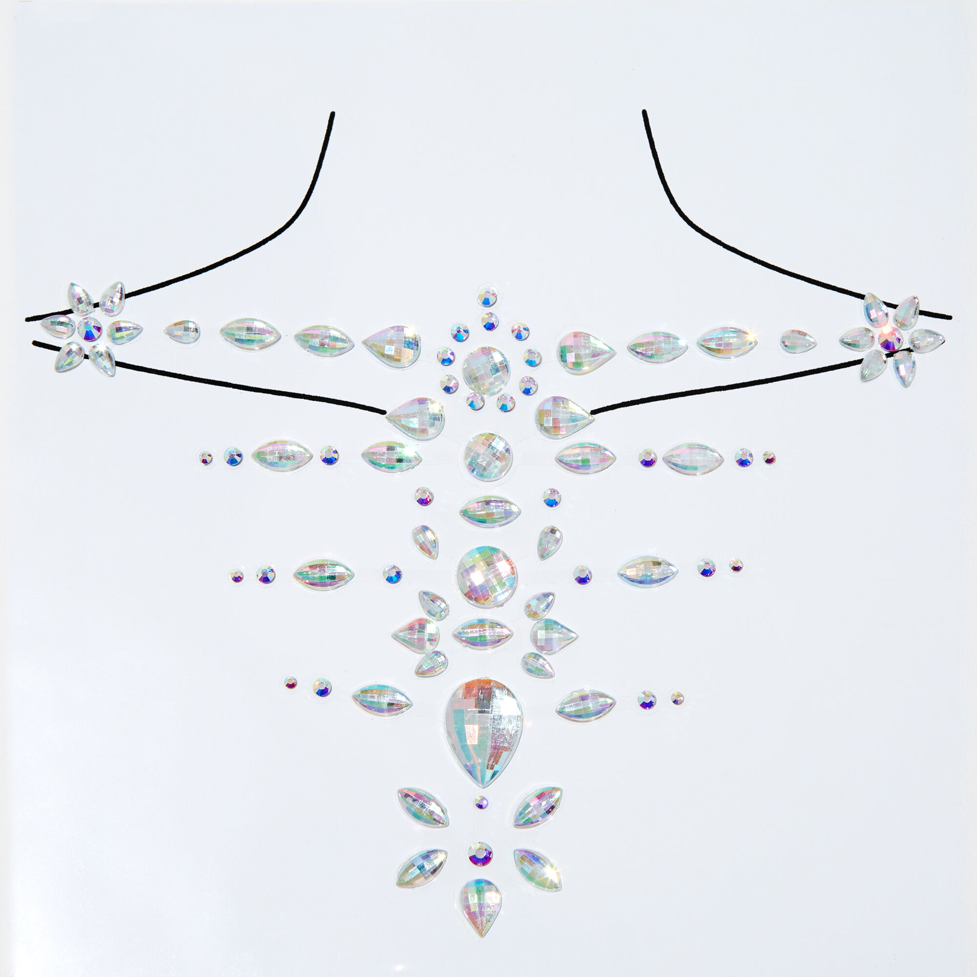 View Claires Skeleton Bones Iridescent Body Gems information