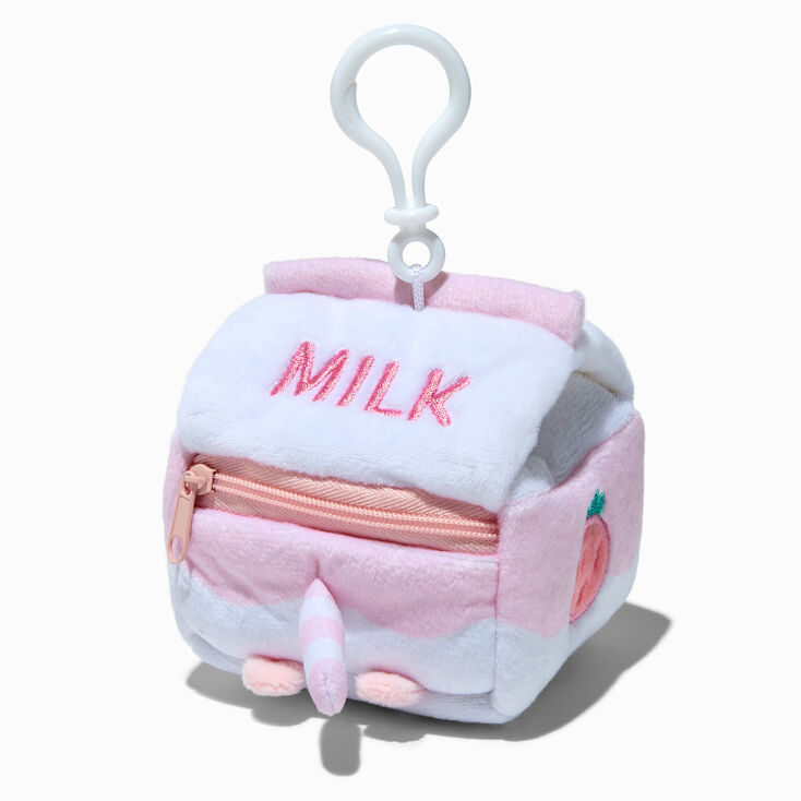 Pusheen® Strawberry Milk Plush Bag Clip