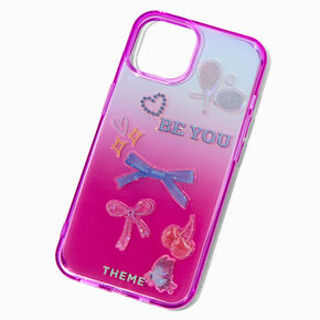 T H E M E x Claire&#39;s Ombr&eacute; Phone Case with Stickers - Fits iPhone&reg; 13/14/15,