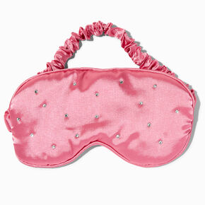 Hot Pink Bling Satin Sleeping Mask,