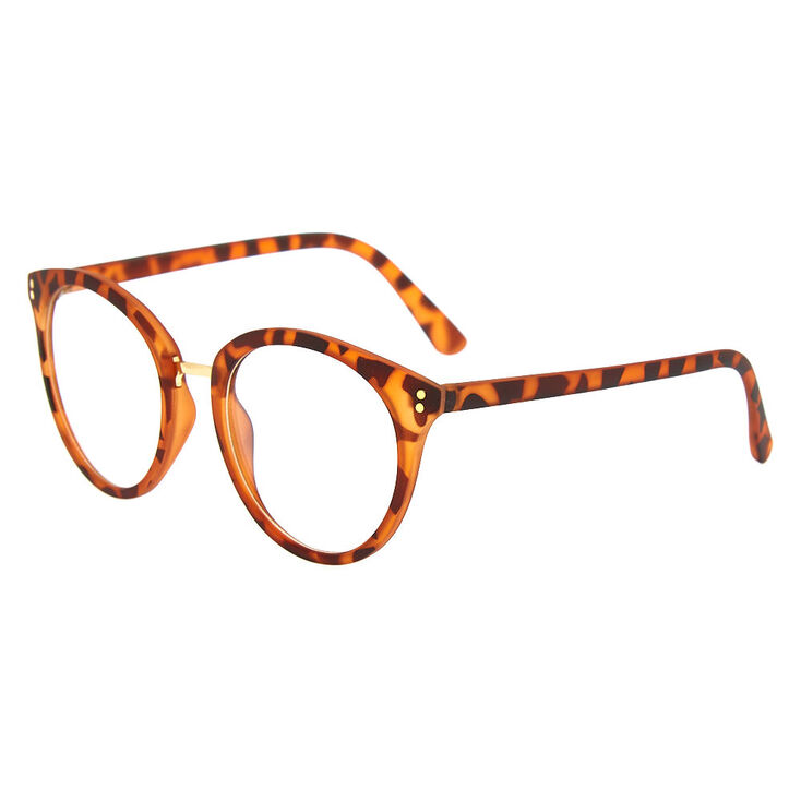 Lunettes rondes écaille de tortue mate marron | Claire's FR