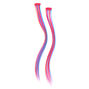 Candy Stripe Faux Hair Clip In Extensions - 2 Pack,