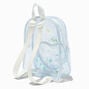 Claire&#39;s Club Transparent Shaker Heart White Mini Backpack,