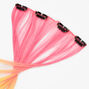 Rainbow Ombr&eacute; Faux Hair Clip In Extensions - 4 Pack,