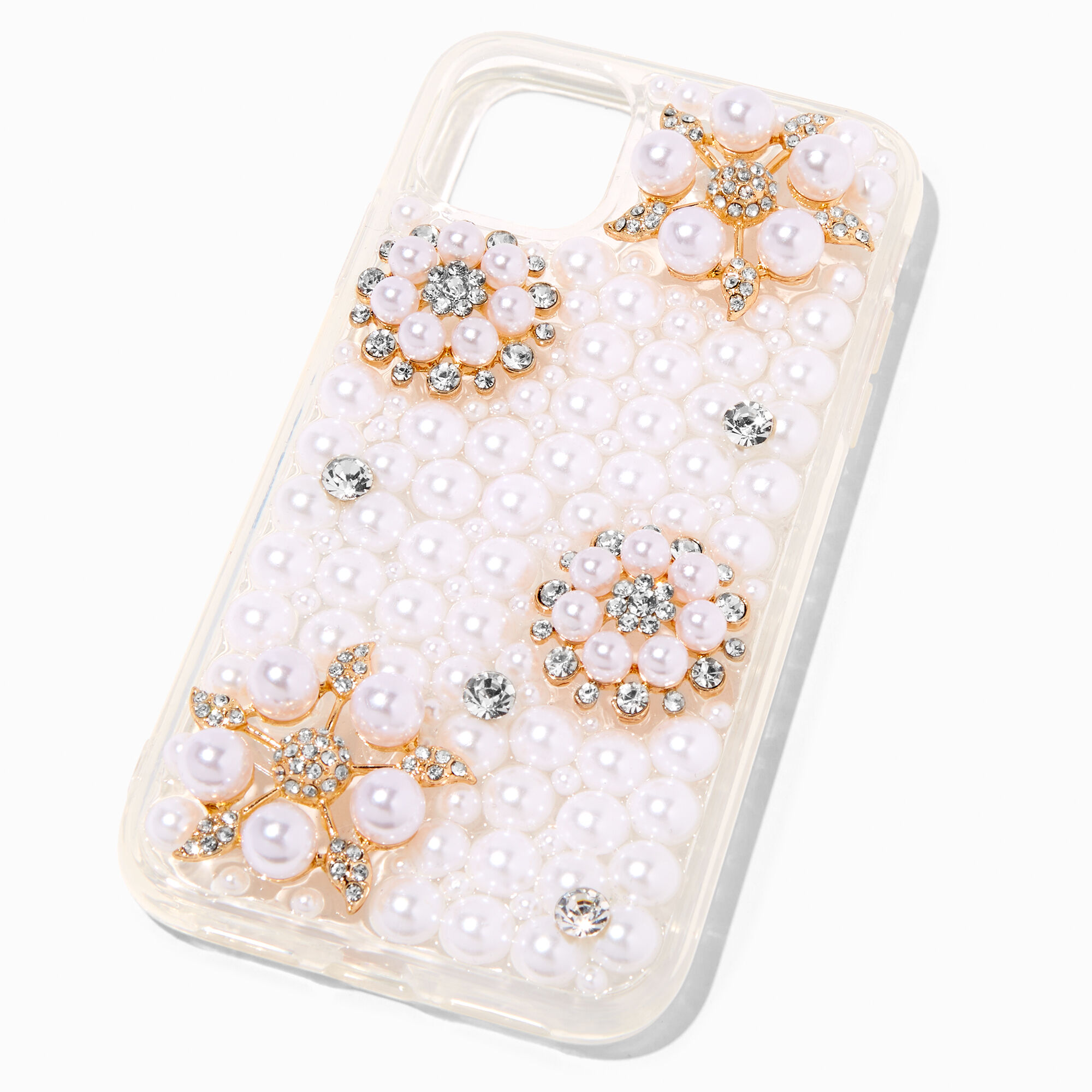 View Claires Crystal Pearl Flowers Bling Phone Case Fits Iphone Xr11 information