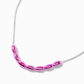 Purple Anodized Slide Bead Chain Necklace,