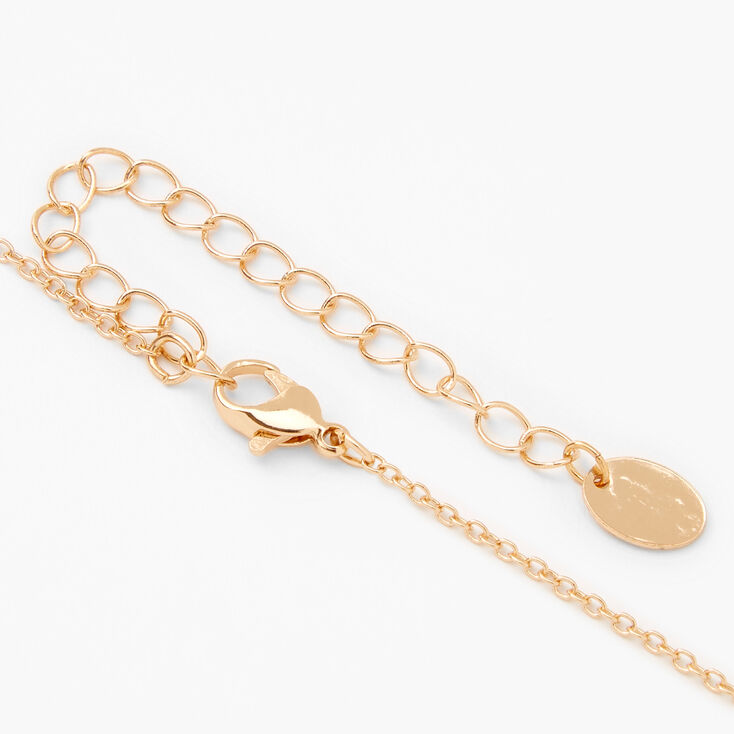 Collier d&rsquo;humeur &agrave; pendentif &eacute;toiles couleur dor&eacute;e,