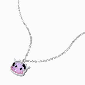 White Cow Shaker Pendant Necklace,