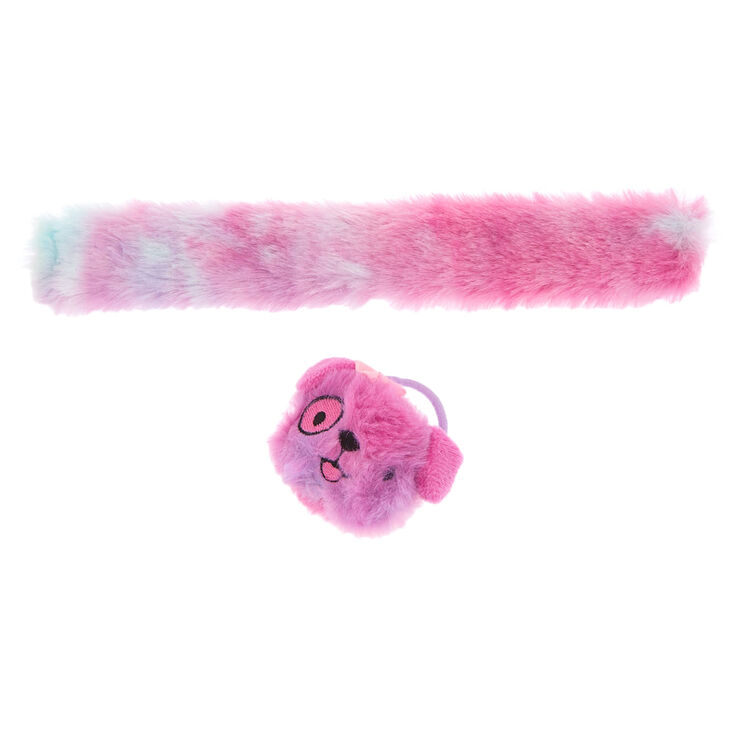 Claire S Club Riley The Puppy Slap Bracelet Hair Tie Set