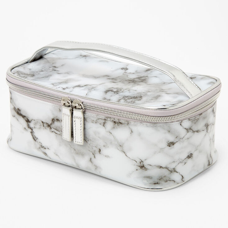 Black and White Marble Makeup Bag