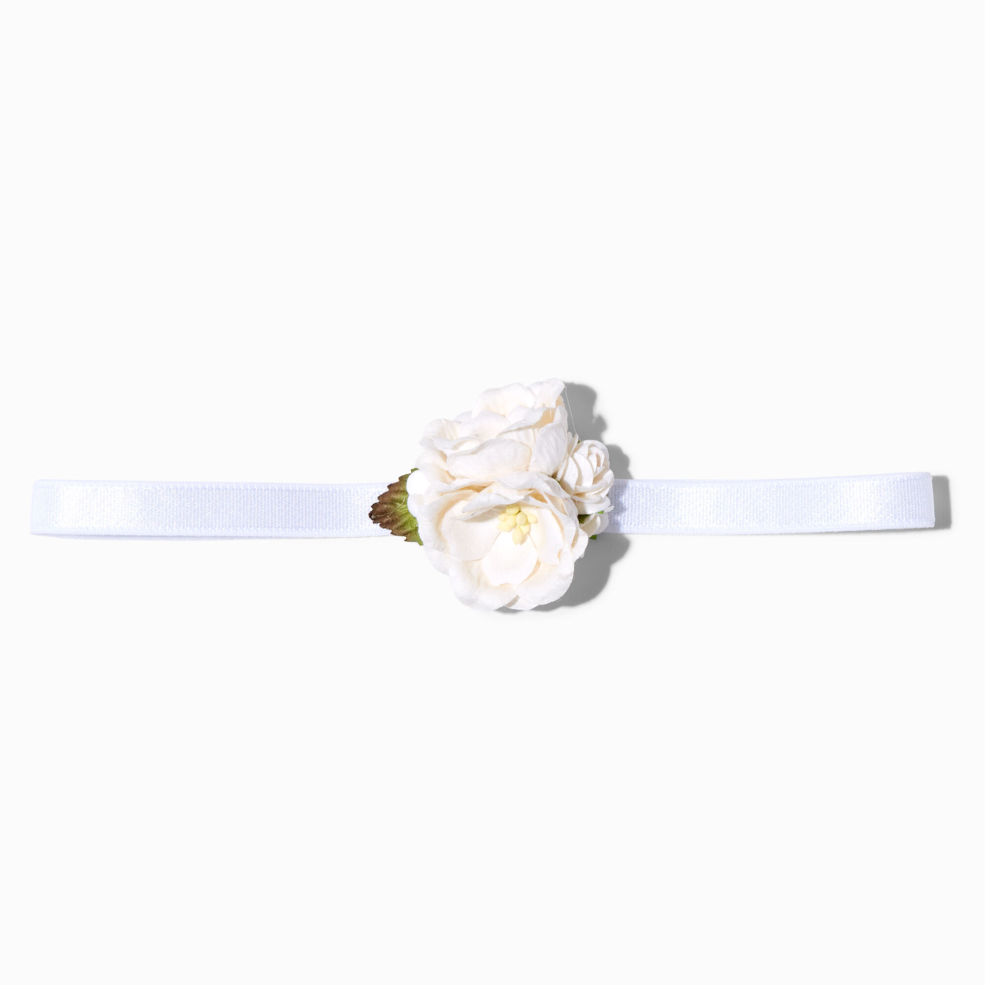 Claire's Club Dainty Flower White Headwrap,